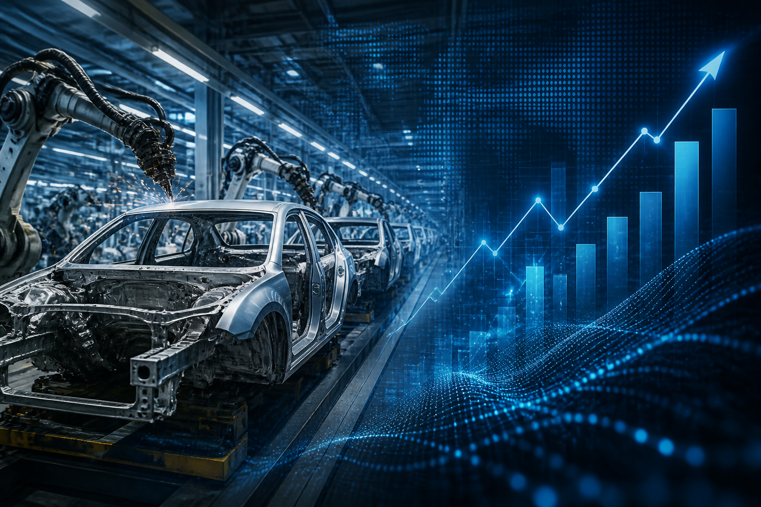 Produção de veículos em alta