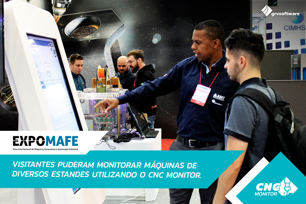 EXPOMAFE: Visitantes puderam monitorar máquinas de diversos estandes utilizando o CNC Monitor
