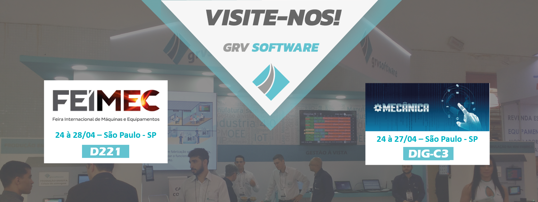Grandes lançamentos marcarão presença da GRV Software na FEIMEC e na Mecânica 2018