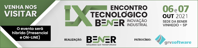 IX ENCONTRO TECNOLÓGICO - Inovação Industrial, além de ser o único evento do setor programado para 2021 ainda traz muitas novidades!