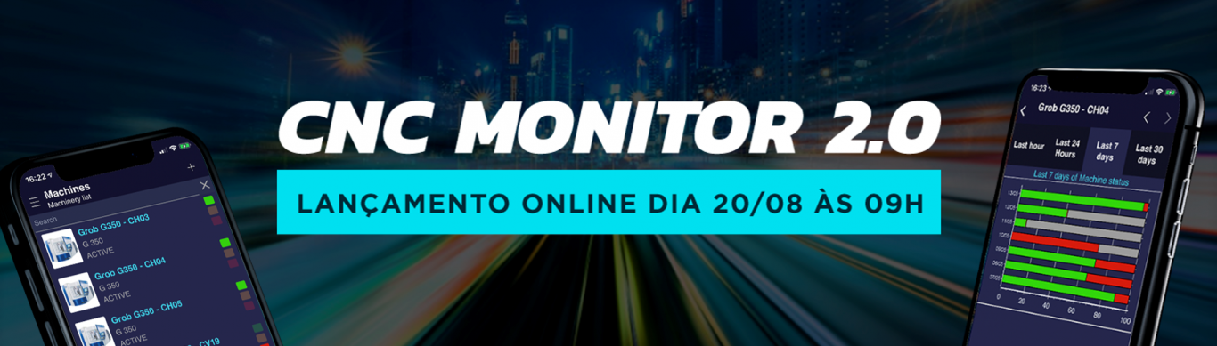 Conheça as novidades do CNC Monitor 2.0 – a maior plataforma de monitoramento de máquinas CNC do mundo - GRV Software - ERP industrial