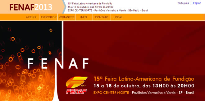15ª Feira Latino-Americana de Fundição 15 a 18 de Outubro - GRV Software - ERP industrial